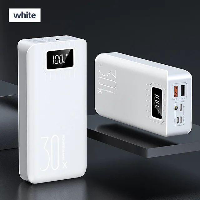Power Bank 50000mAh Micro USB Lielas Jaudas LED Displejs Portatīvo Ārējo Akumulatoru Lādētāju viedtālruņus iphone 12 Pro Plus
