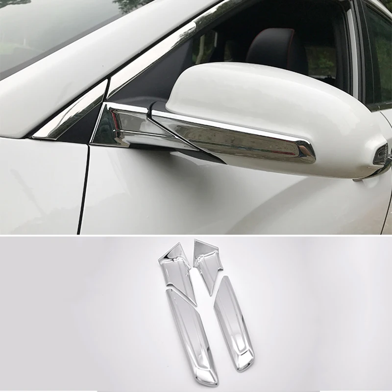 ABS Chrome Auto Stils Atpakaļskata Spoguļi Vāka Apdare Liešanas Lentes Uzlīmes Par Hyundai Kona Encino 2017 2018 2019 Piederumi