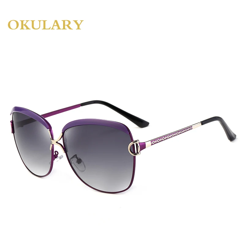 Ir 2021. Modes Brilles Sievietēm Polarizētās Saulesbrilles, 5 Krāsas Metāla Rāmis UV400 Dāma Brilles Nāk Ar Lodziņu