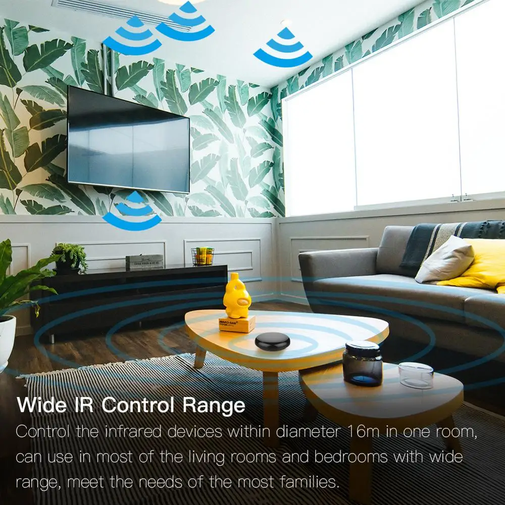 WANLIN Tuya Smart home IS Kontroles Blaster Infrasarkano savienojumu, Bezvadu Tālvadības pults Strādā ar Alexa, Google Home Palīgs