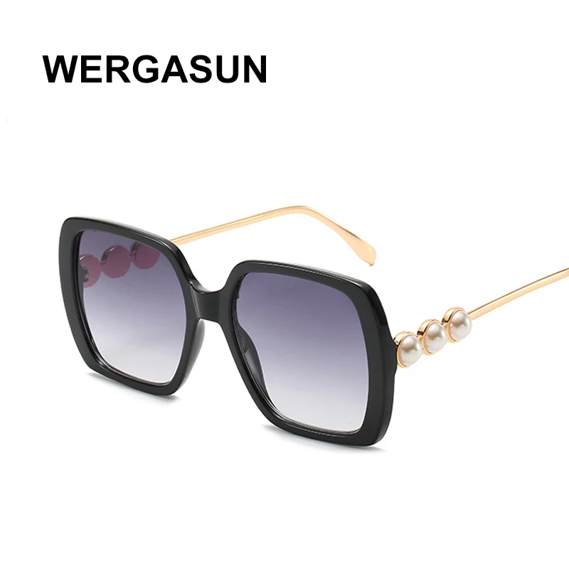 WERGASUN Lielgabarīta Luksusa Zīmolu Sieviešu Modes Saulesbrilles Gadījuma, Saules Brilles Sieviešu Braukšanas Toņos Gafas De Sol Mujer UV400