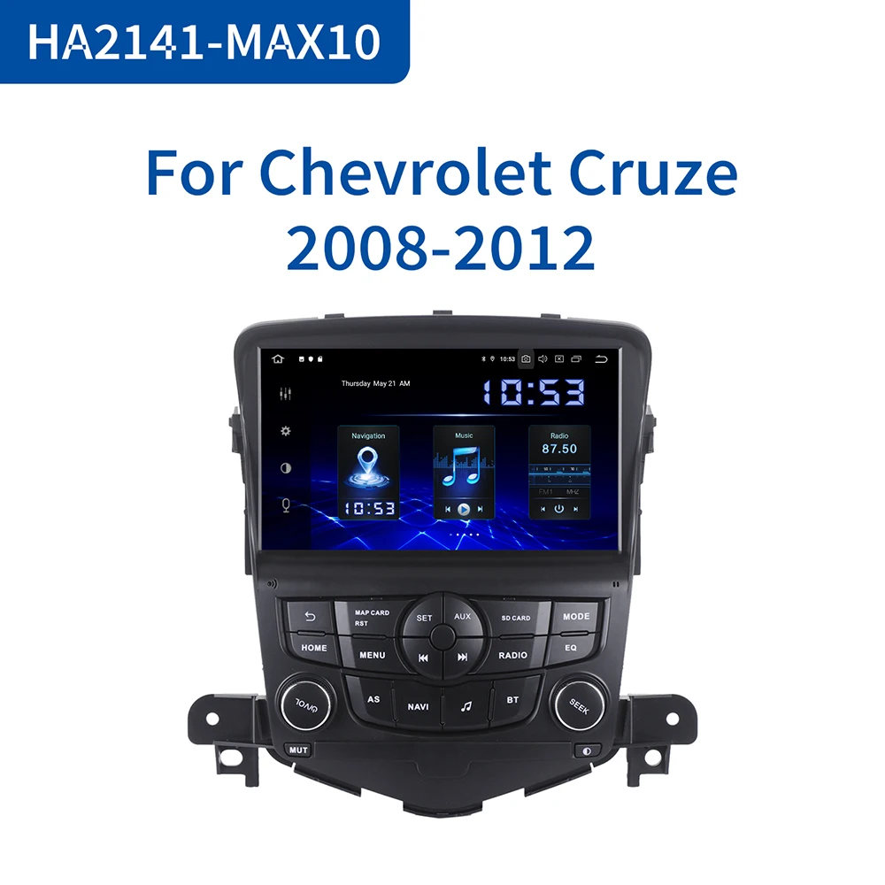 Dasaita Auto 2 Din Android 10.0 GPS Chevrolet Cruze 2008 2009 2010 2011 Auto Radio 8