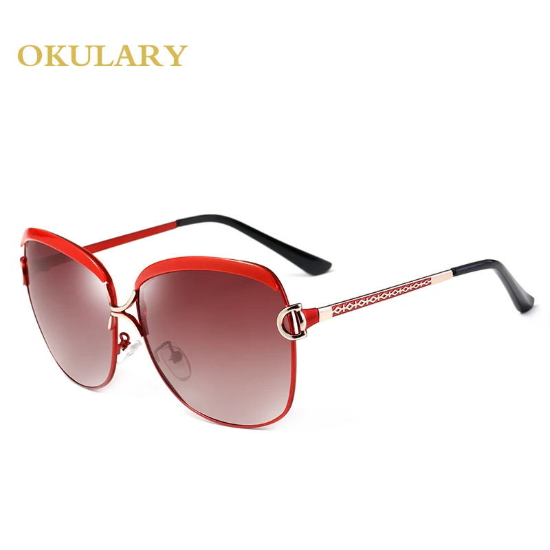 Ir 2021. Modes Brilles Sievietēm Polarizētās Saulesbrilles, 5 Krāsas Metāla Rāmis UV400 Dāma Brilles Nāk Ar Lodziņu