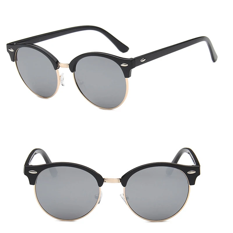Yoovos Ir 2021. Vintage Sakausējuma Saulesbrilles Sieviešu Zīmola Dizainere Retro Apaļā Rāmja Saulesbrilles, Modes Iepirkšanās V400 Oculos Feminino