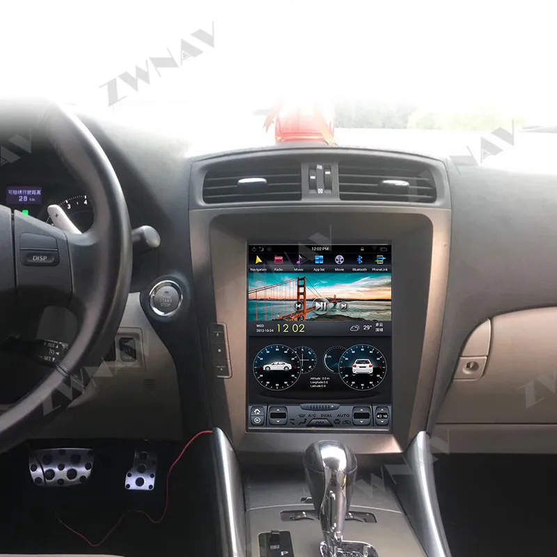Tesla ekrāna Android 10 Auto Multimedia Player Lexus IS250 IS300 IS200 IS220 IS350 2005. - 2012. GADAM GPS Navi radio stereo galvas vienības