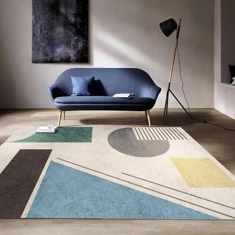 INS Taisnstūra Paklāju Kristāla Samta Ģeometrisko Stilu neslīdoša Paklāju un Paklāju Mājas Dzīvojamā Istaba/Guļamistaba/Virtuves Paklāji alfombra