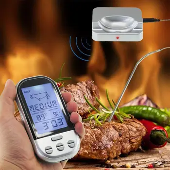Ēdienu Gatavošanas tehnoloģija Bluetooth Bezvadu BBQ Termometru, Krāsns Gaļas BBQ Grils Virtuves Termometrs Gatavošanas Rīki ar Taimeri Signalizācija