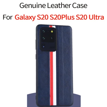 Īstas Ādas Gadījumā Samsung Galaxy S20 Ultra Gadījumā Galaxy S20 Plus Gadījumā Galaxy S20 lietu Vāku